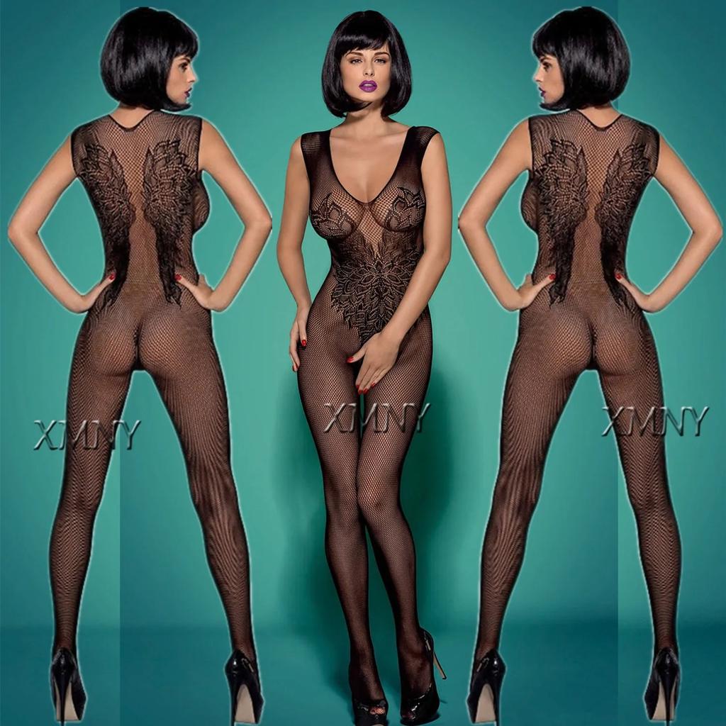 New Sexy Lingerie For Women Erotic Babydoll Porn Sleeveless Bodystocking Underwear Costumes Body Crotchless Sleepwear Nightwear