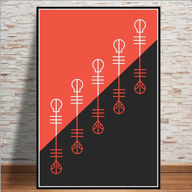 Twenty One Pilots Music Band Posters And Prints Canvas Painting Pictures On The Wall Abstract Decorative Home Decor Tableau