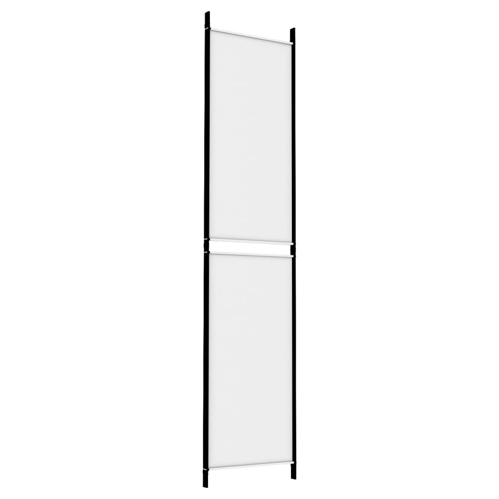 Vidaxl 3-Panel Room Divider, White, 150X220 Cm, Fabric