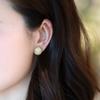 Xiaomi Huitan Dazzling Round CZ Stud Earrings for Women Gold Color Luxury Trendy Ear Accessories Wedding Party Temperament Lady Jewelry