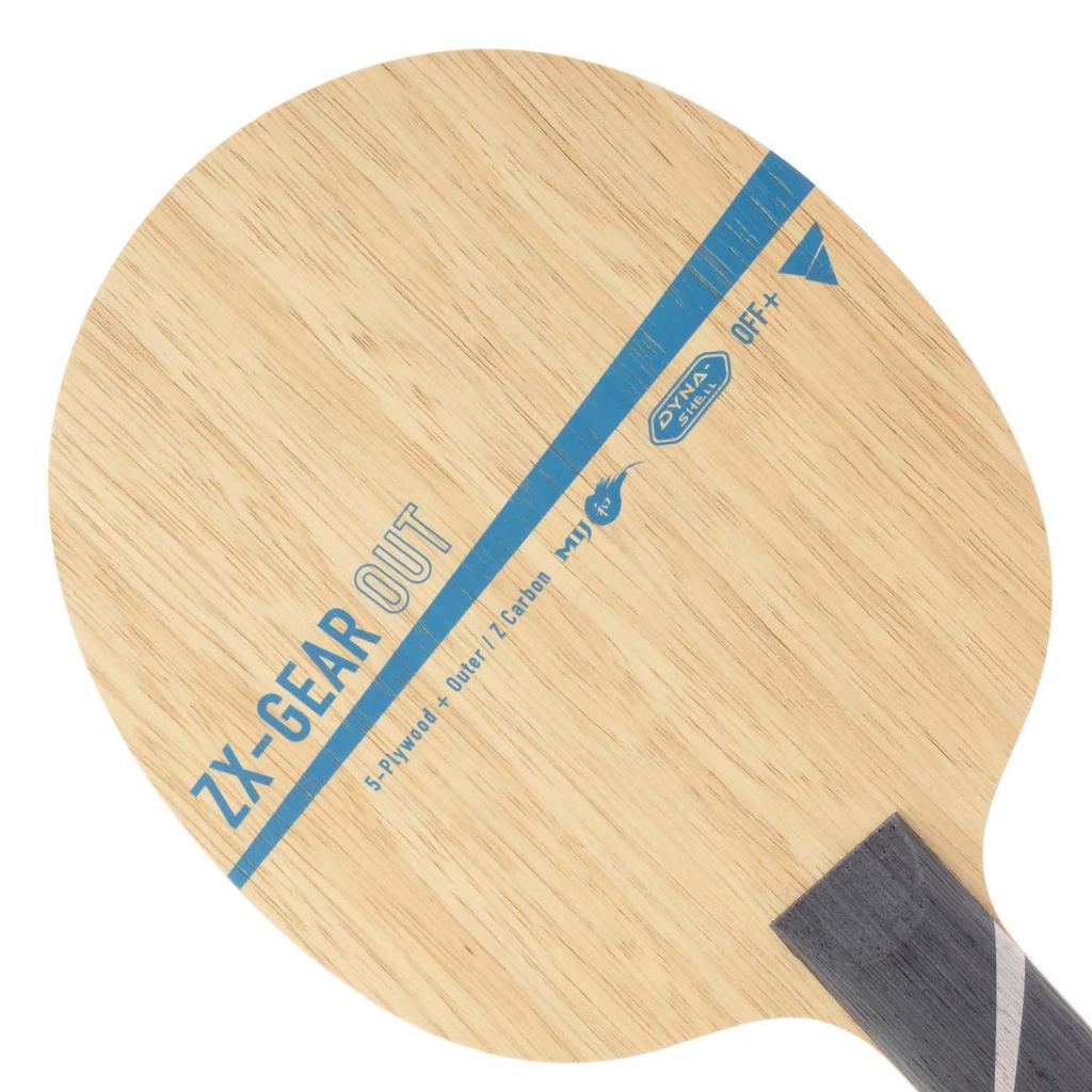 VICTAS OUT Table Tennis Special Straight ZX-GEAR Racket, Shakehand, Offensive, Material, Handle, 028905.
