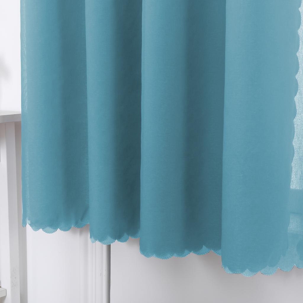 Blue 52 in. W x 96 in. L Room Darkening Curtains Monochrome Gradient Curtains for Kids Room (2 Panels)