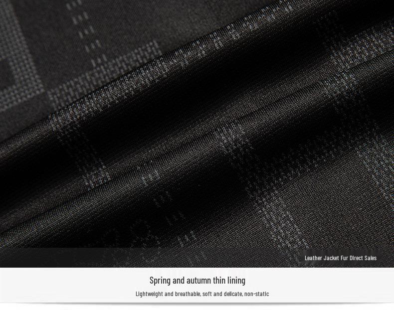 Yinuoboni High-end Men's Eco-Leather Lapel Jacket, Various Thickness Options - Style 2335