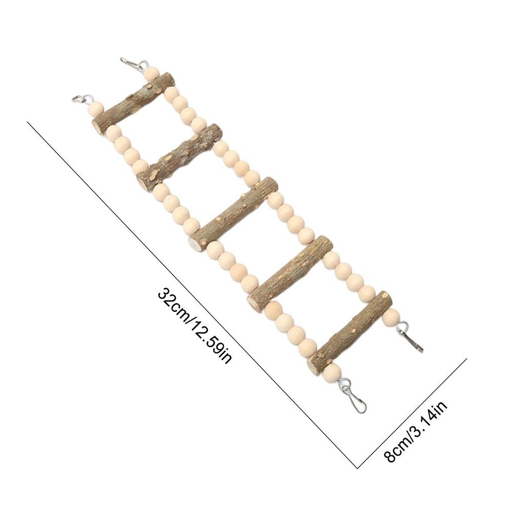 

Parakeet Ladder Bridge Parrot Ladder Bridge Small Birds Chewing Perch Stand For Conures Parakeets Hamster Climbing Toys
