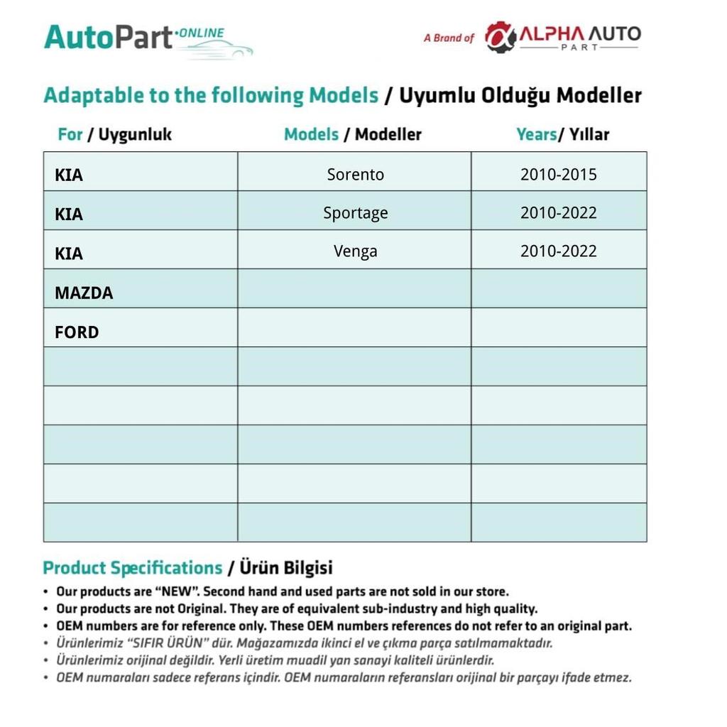 Hood Clip for Ford, Mazda, Kia, Honda
