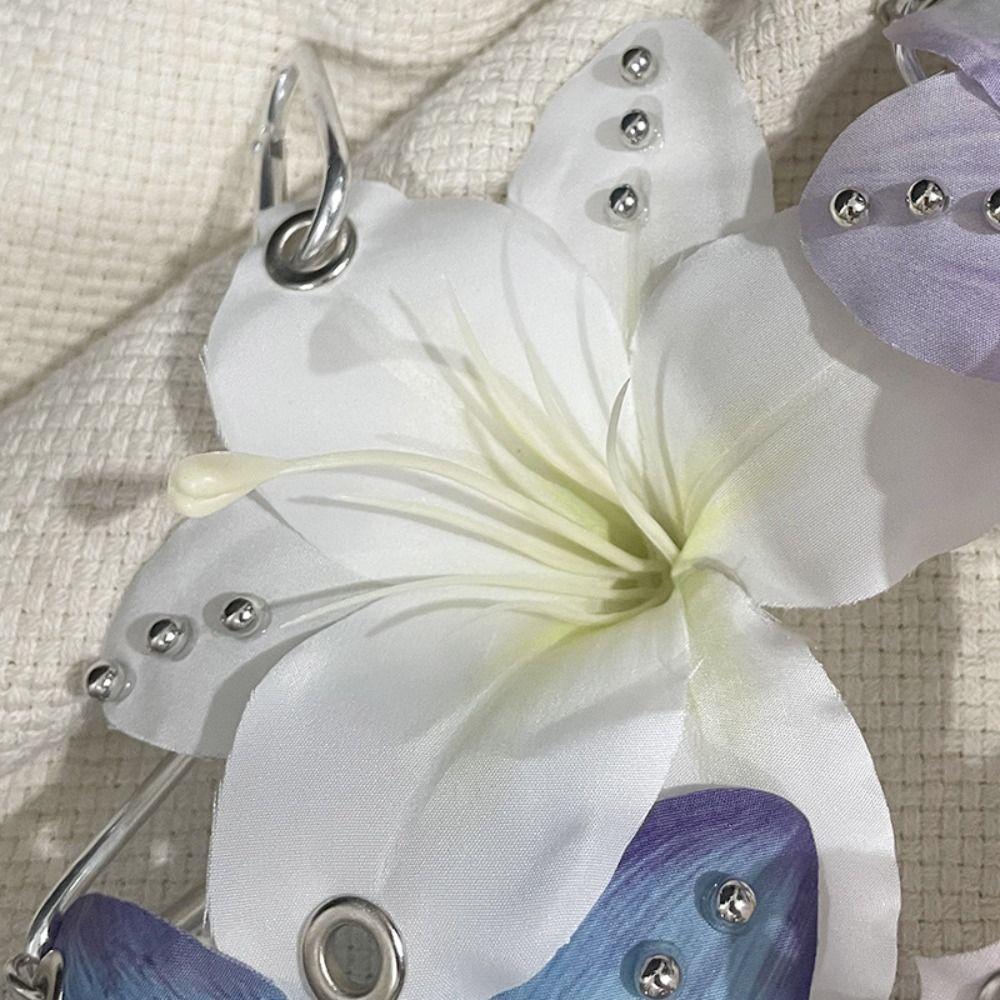 Keychains Flower Keychain Phone Charms Bag Pendant Imitation Flowers Pendant  Bag Ornaments