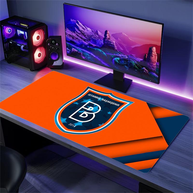 İstanbul Başakşehir Print  Cushion Non-slip Laptop Tablet Big Mousepad XXL Mat Mini PC Playmat With Lock edge