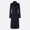 Kasey Unisex Wool Blend Mid-Length Professional Overcoat