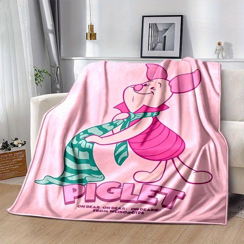 1pc Piglet's Blanket Cozy Throw for Home Decor, Couch Cover, Outdoor Use, Gift Idea, Flannel Blanket Perfect for Bedroom, Living Room, Travel