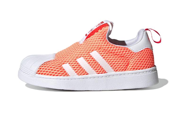 Adidas Originals SUPERSTAR 360 Comfortable Abrasion Resistant Low top Kids Skateboarding Shoes Orange GY9142 29