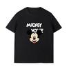 Summer New Cartoon Disney Mickey Mouse Print Couple T-shirt For Men Women Short-sleeved O-neck Tees Casual Sports Oversized  Top