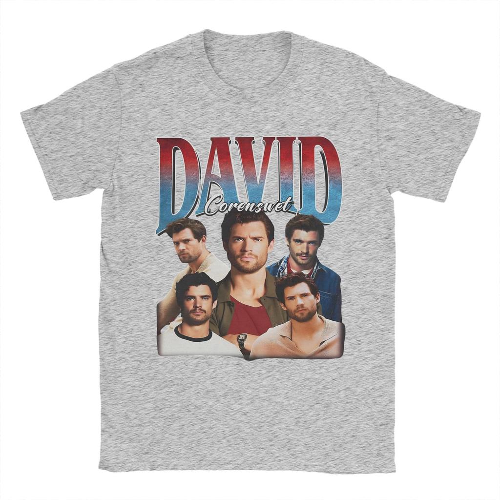 David Corenswet Collage T Shirts for Unisex Pure Cotton Leisure TShirts Round Neck  Tees Short Sleeve Clothing Gift Idea
