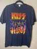 Kiss Destroyer Album Cover Schwarzes Grafik-T-Shirt - Größe M Unisex T-Shirt