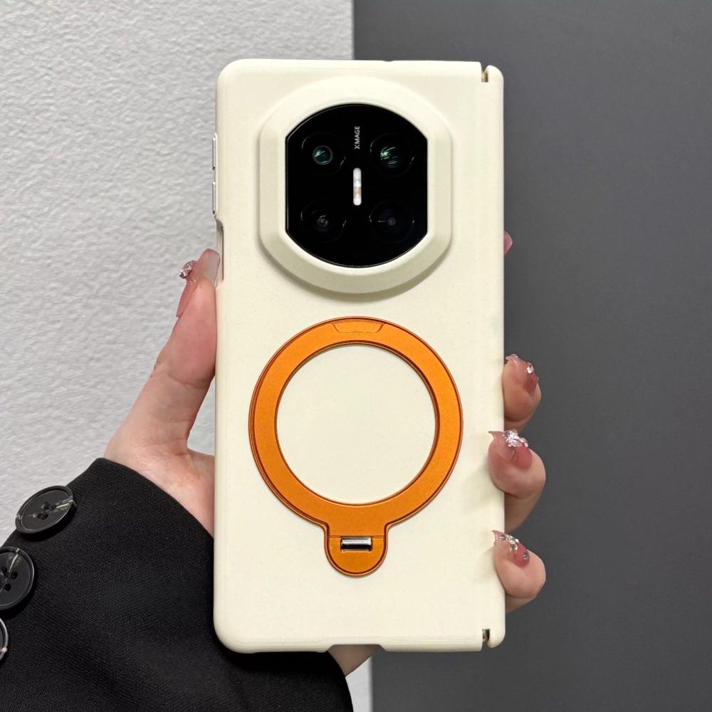 Case For Huawei Mate X7 Hard Frosted Double Axis Folding Magnetic Bracket Anti Slip Protect Phone Cover For Huawei Mate X7 Shell Huawei Mate X7 белый
