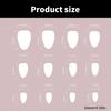 24 Pezzi Unghie Finte Press On French Tip Corte Gradiente Viola Scintillante Forma Mandorla Unghie Finte da Incollare sulle Unghie per Donne Regalo