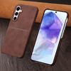 Card Slot Sheepskin Leather Texture Case For Samsung S26 S25 S24 S23 Ultra A55 A35 A15 A54 A34 Wallet Thin Hard PC Armor Cover