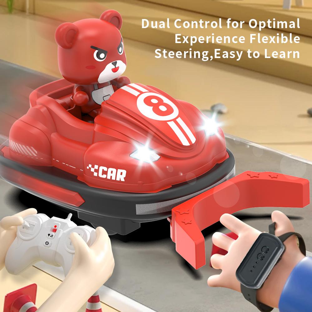 JJRC Q195 New Children Interactive Toy light Music Bumper Car Two Soccer Match Interactive Remote Control Car