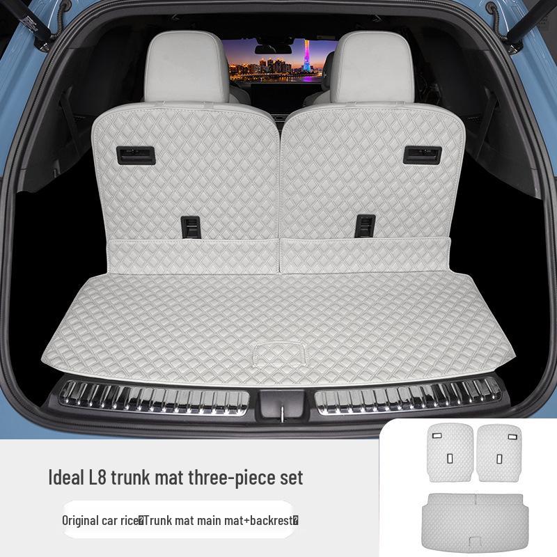 Ideal L8 Trunk Mat: Full Coverage Tail Box Liner for Car Interior Modification
