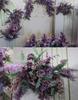 Purple Wedding Floral Scene: Aisle, Backdrop & Welcome Area Arrangement Set