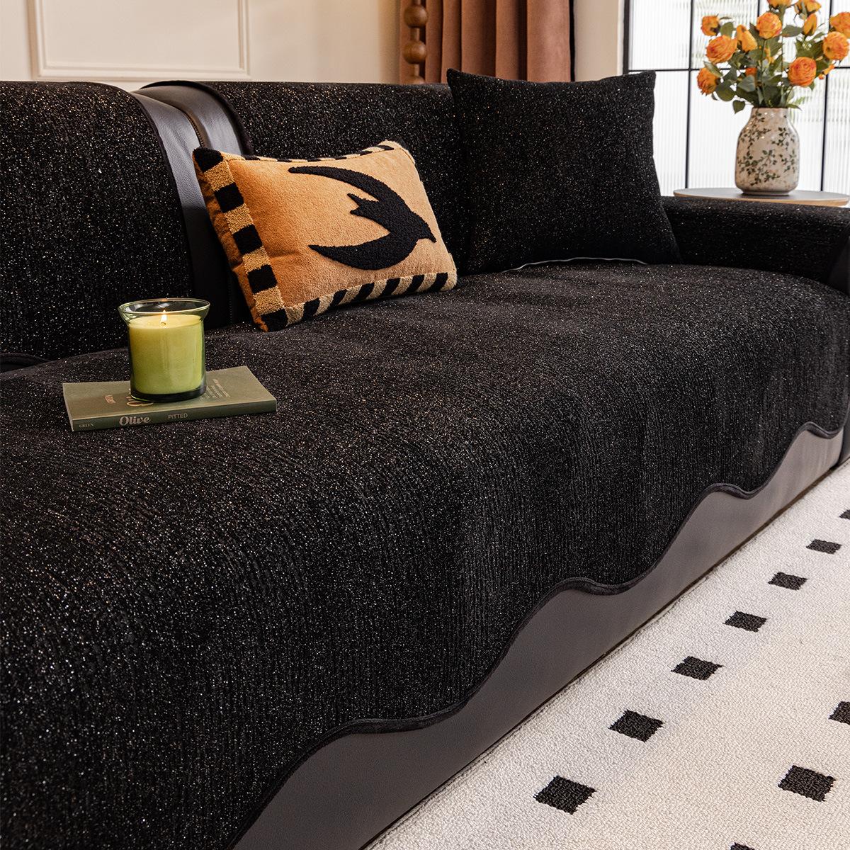 

New Chenille Premium Special-Shaped Sofa Cushion, Universal In All Seasons, Dirt-Resistant Sofa Cover Cover Cloth Towel 70*70cm