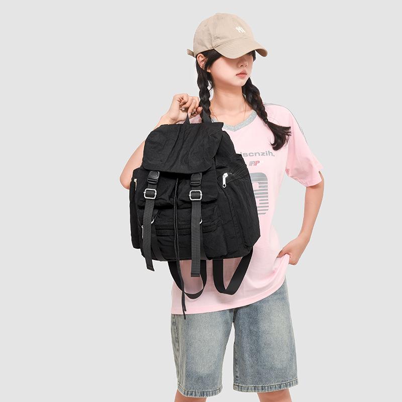 Zaino Scolastico Grande Capacità Zaino Femminile Tempo Libero Studente Classe Borsa Scolastica Zaino da Montagna all'Aperto Zaino da Viaggio Leggero Tendenza Sportiva