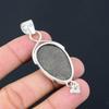 Sisters Day Deal 925 Sterling Silver Oval Natural Silver Sheen Obsidian Pendant