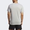 Adidas Train Essentials Feelready Training T-Shirt Solid Logo Round Neck Short Sleeve Men T-Shirts Gray IC7445