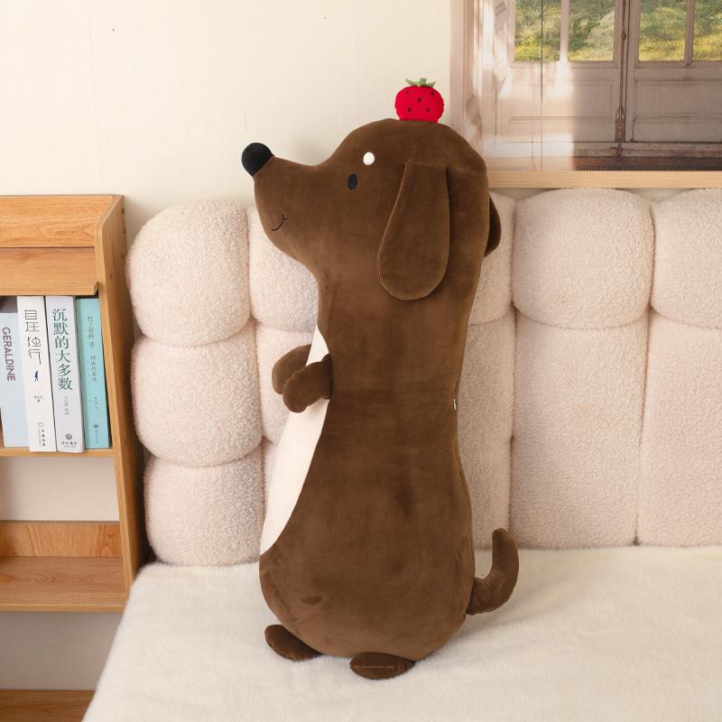 Long Strip Hug Pillow West Highland White Terrier Sausage Dog Dachshund Stuffed Plush Toys Home Decoration