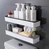 Space-Saving Wall Hanging Rack No-Drill Bathroom Storage Rack Organizer Above Toilet Rack  Bathroom