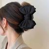 Elegante Damen Schleifen Haarspangen Doppelseitige Große Satin Hai Haarspange Solide Schleife Haarnadeln Haarspangen Haarschmuck