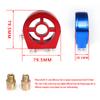 Car Modification Car Universal Oil Temperature Gauge Base Oil Cake Universal Oil Pressure Gauge Adapter