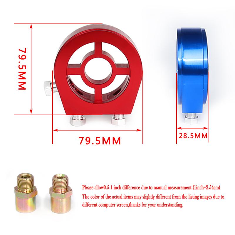 Car Modification Car Universal Oil Temperature Gauge Base Oil Cake Universal Oil Pressure Gauge Adapter