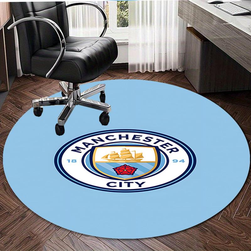 1pc Football Team Design Printed Area Round Carpet for Bedroom Living Room Home Decor Rugs Mat Non Slip Mat Rug for Bedside