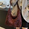 Large-capacity Bag Women's 2025 New Fashion Versatile Casual Shoulder Underarm Bag Casual Commuter Leopard Print Tote Bag
