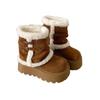 Retro thick-soled heightening snow boots winter new casual piled thickened warm wool cotton shoes