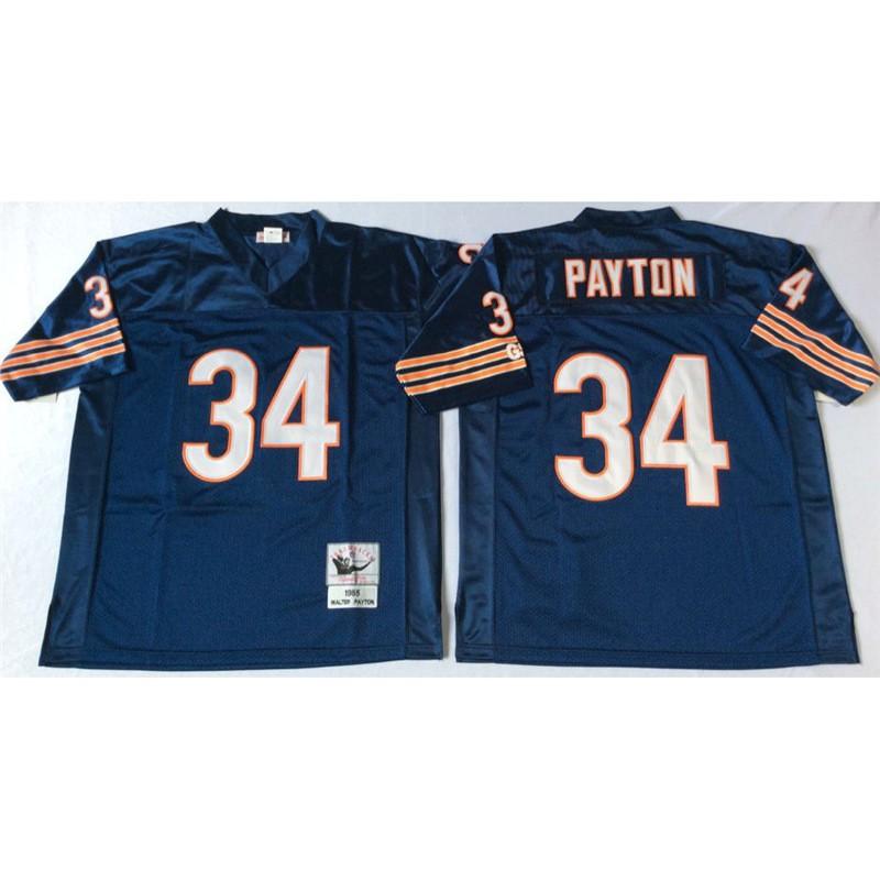Chicago Bears Retro NFL Football Jersey Men Women Cotton Embroidered Sports Fan Apparel Wear