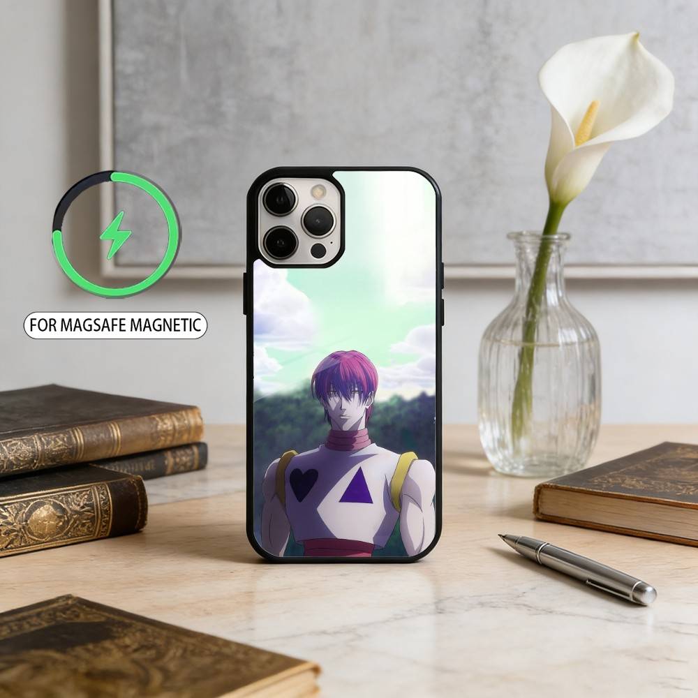 

H-Hisoka H-Hunter X Hunter Magnetic For Magsafe Wireless Charging Phone Case For iPhone17,16,15,14,13,12,11 Plus,Pro Max iPhone12