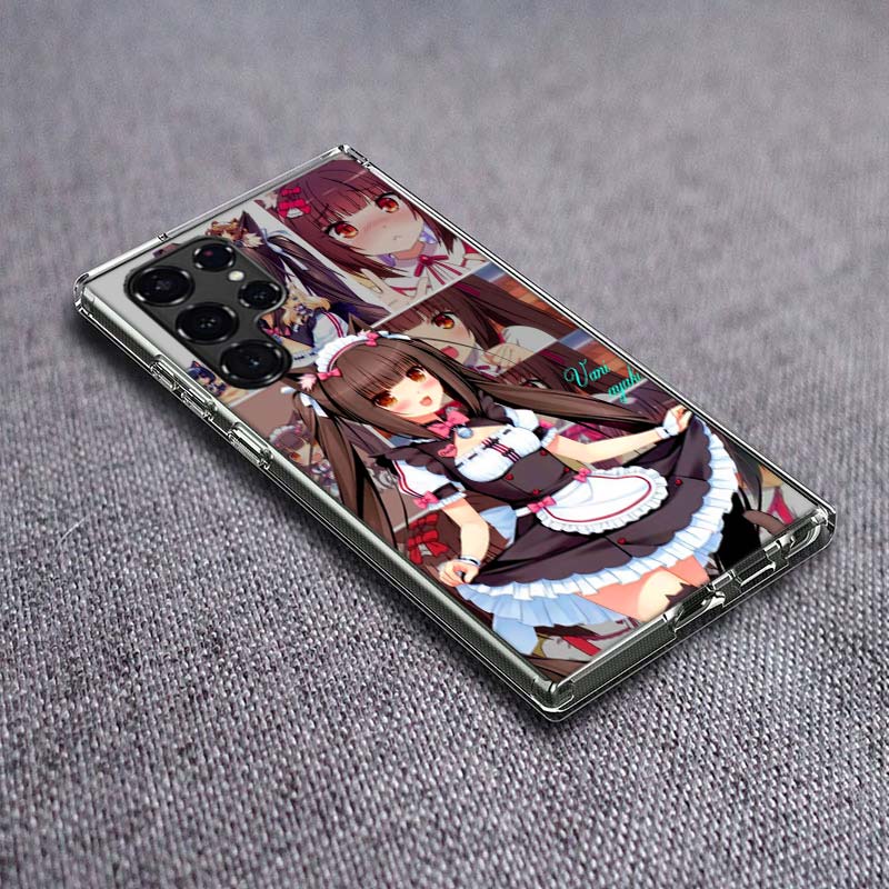 

Чехол для телефона Chocola Nekopara для Samsung Galaxy S24 S23 S21 S20 FE S22 S26 Ultra S25 Edge S10 Plus Прозрачный ТПУ Чехол Оболочка Samsung S24 Plus