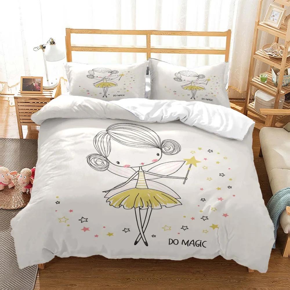 

Ballet Girls Minimalist Fashion Bed Three Piece Set Soft And Comfortable Comforter Bedding Sets Customizable For Girl EU single(135x200cm)