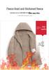 Women's Double-Sided Fleece Sherpa Hooded Windproof Velvet Jacket for Autumn and Winter