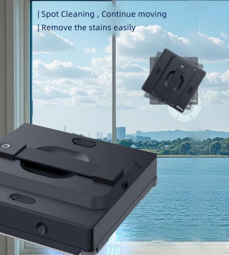 PS10Lux Window Cleaning Robot Glass cleaning, window cleaning equipment, remote-controlled robot window washer, gyroscope navigation, 5000pa