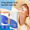ג'ל שמש מימי עם חומצה היאלורונית: קרם הגנה SPF50+ PA++++ עם 8 סוגי חומצה היאלורונית, ללא השארת סימנים לבנים והידרציה עמוקה, 50 מ"ל