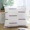 Geometric Line Pillow Cover for Living Room Sofa Back Cushion Cover Cushion Short Plush Car Pillow