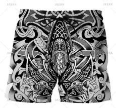 Men s shorts in 2025 with personalized 3D, informal beach wear, gym swimsuit S