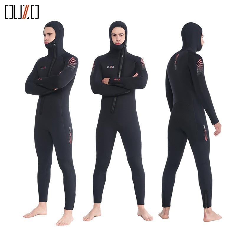 Mens 7mm Thick Neoprene Wetsuit Full Body Dive Suit Freediving Surfing Winter Swimming Warmth