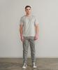 PANICALE Beige Gray Basic Round Short Sleeve T-Shirt