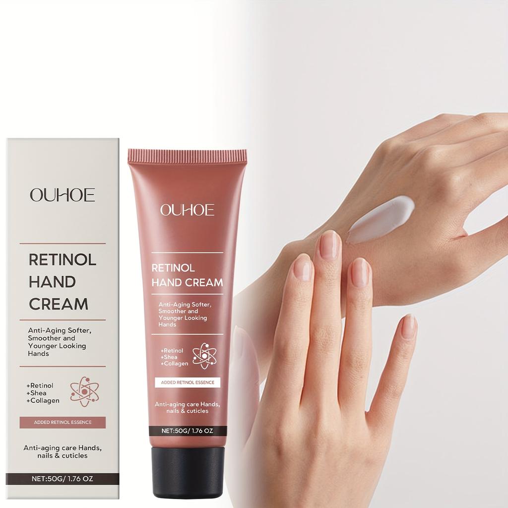 50g Retinol Feuchtigkeitsspendende Handcreme Sheabutter Feuchtigkeitspflege für feine Linien an den Händen Verbesserung von Trockenheit Nährstoffversorgung