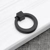 2pcs-Black Drawer Small Handle Wardrobe Cupboard Door Single Hole Circular Pull Ring