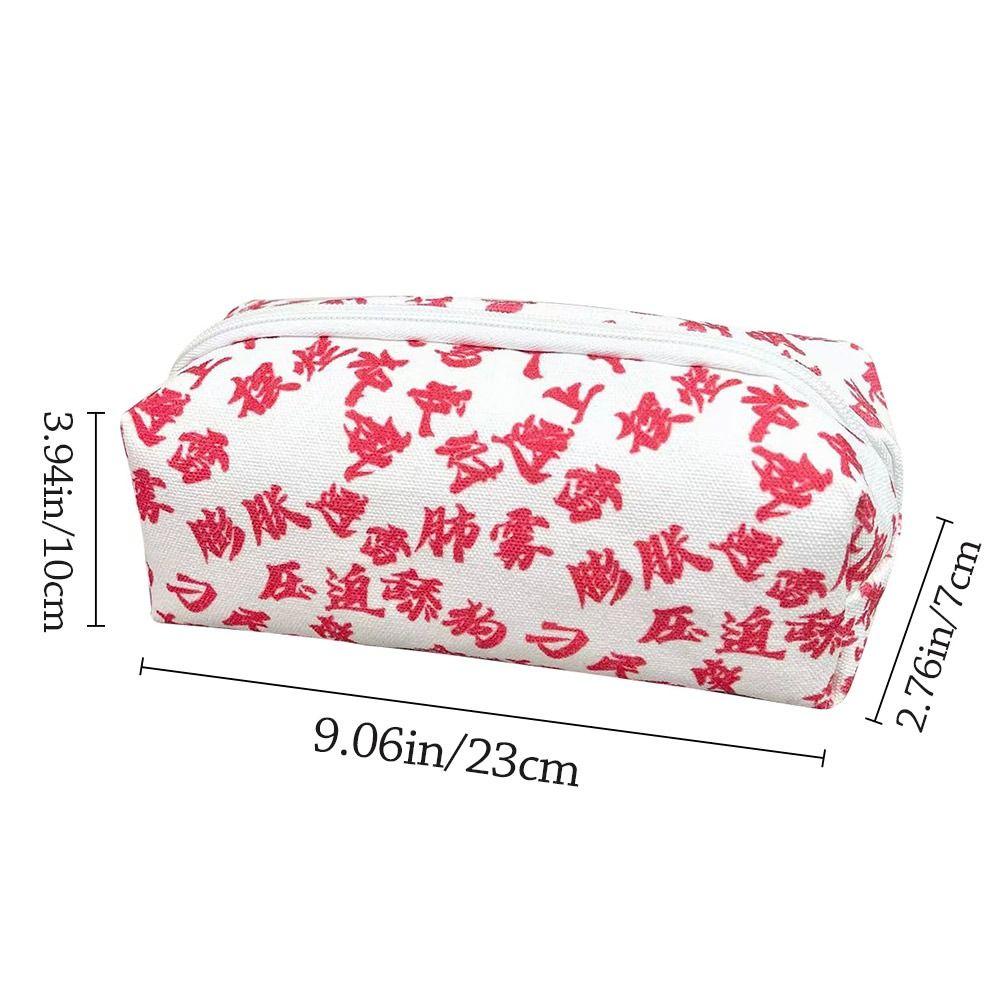 Multifunctional Stationery Bag Large Capacity Pencil Case Cute Pen Bag  for School Office