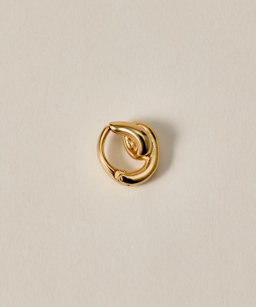 Novice Tokyo Spiral Open Hoop Ear Cuff / Gold